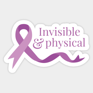 Invisible & Physical (Purple) Sticker